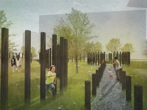 GARDEN BOLLARDS VIEW TOWARDS