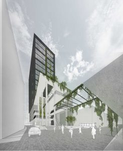 TROPICAL FOYER GROUND PERSPECTIVE