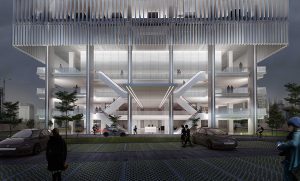 WHITE TENUN TOWER EXTERIOR PERSPECTIVE LOBBY