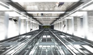 WHITE TENUN TOWER INTERIOR PERSPECTIVE ATRIUM