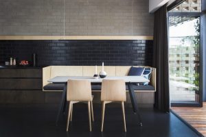 PERFORATED HOUSE PHOTO DINING TABLE
