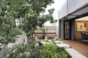 PERFORATED HOUSE PHOTO FRONT GARDEN WIDE