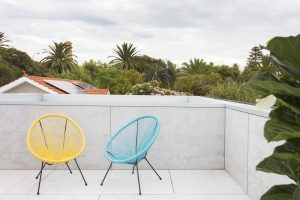 PERFORATED HOUSE PHOTO ROOF TERRACE FRONT