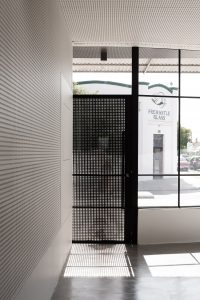 PERFORATED MEZZANINE PHOTO FRONT DOOR
