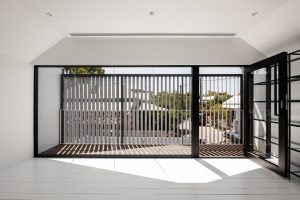 PERFORATED MEZZANINE PHOTO MEETING ROOM