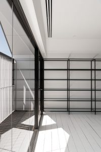 PERFORATED MEZZANINE PHOTO MEETING ROOM SHELF