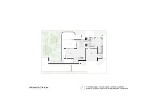 SUBTRACTED HOUSE DRAWING GROUND FLOOR PLAN