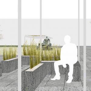 PAVILION OF REFLECTION SCUPTURE SIDE