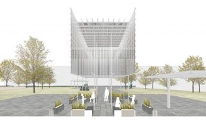 PAVILION OF REFLECTION SECTIONAL PERSPECTIVE