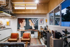 FOLDING STUDIO INTERIOR EVENING